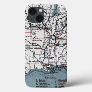 Case-Mate iPhone CASE MAP : GUERRE CIVILE, 1861
