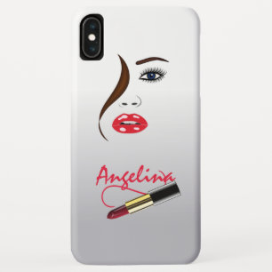 Coques Pour iPhone Maquillage Artiste visage et bâton à lèvres dan