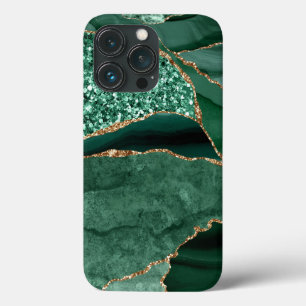 Case-Mate iPhone Case Marble Geode Gold Green Parties scintillant Agate