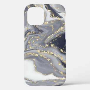 Case-Mate iPhone Case Marbled Gray, White and Gold
