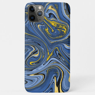 Case-Mate iPhone Case Marbre Abstrait Fils Bleu Black Jaune Parties scin