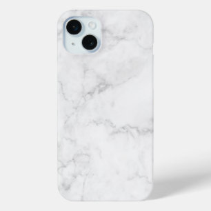 Coque iPhone 15 Mini Marbre blanc