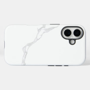 Coque Pour iPhone 16 Marbre Blanc