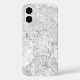 Coque Pour iPhone 16 Marbre blanc