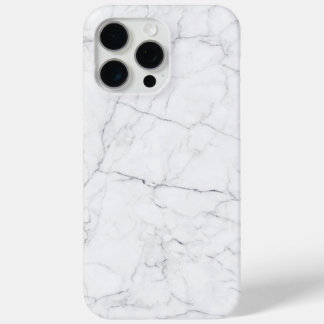 Coque iPhone 15 Pro Max Marbre blanc élégant 