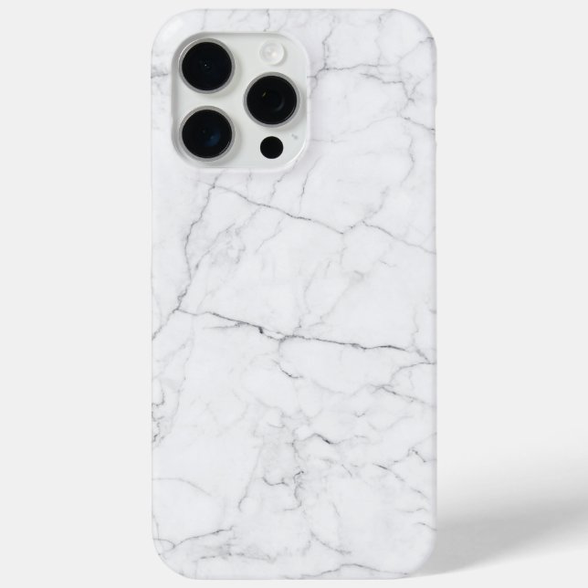Coques Case-Mate iPhone Marbre blanc élégant  (Verso)