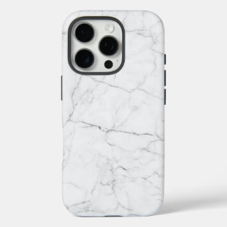 Coques iPhone 16 Pro Marbre Blanc Élégant 