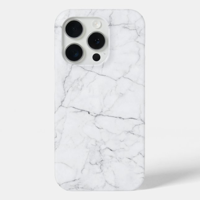 Coques Case-Mate iPhone Marbre blanc élégant  (Verso)