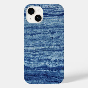 Coque Pour iPhone 14 Marbre bleu