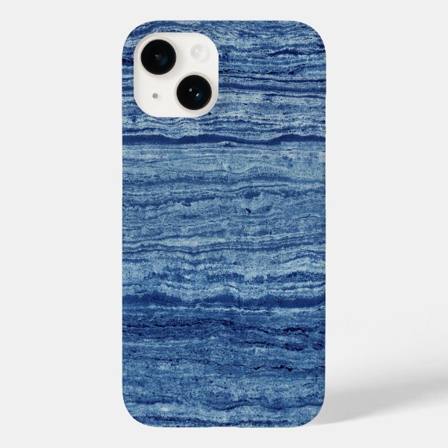 Coques Case-Mate iPhone Marbre bleu (Verso)
