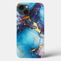 Marbre bleu Boho esthétique