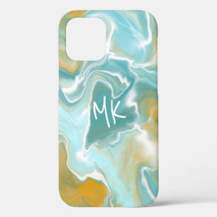 Case-Mate iPhone Case Marbre bleu de l'océan Brown sablonneux