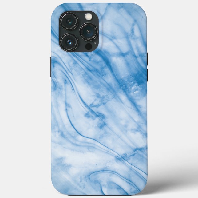 Coques Case-Mate iPhone Marbre Bleu Élégant (Verso)