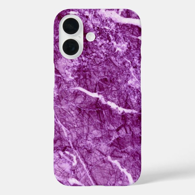 Coques Case-Mate iPhone Marbre clair pourpre (Verso)