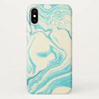 Marbre cool design en Turquoise et Crème