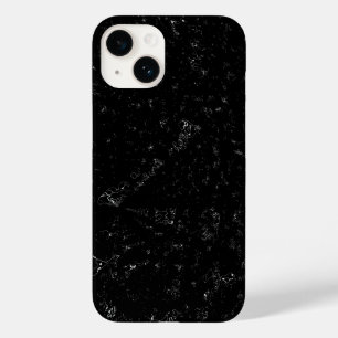 Coque Pour iPhone 14 Marbre Noir Élégant