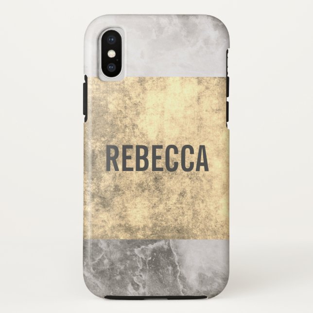 Coques Case-Mate iPhone marbre or grunge (Dos)