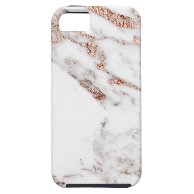 Coques Case-Mate iPhone Marbre rose de veine d'or (Dos)