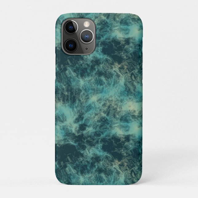 Coques Case-Mate iPhone Marbre turquoise Abstrait (Dos)