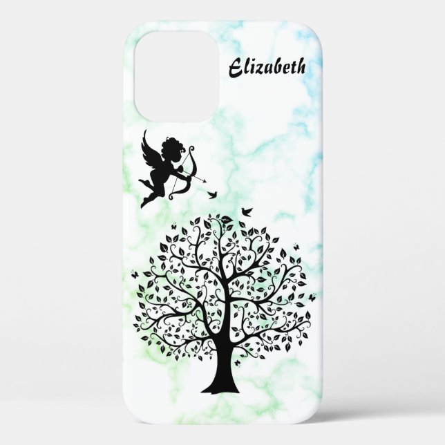 Coques Case-Mate iPhone Marbre vert cool, Arbre Coque-Mate iPhone Ca (Verso)