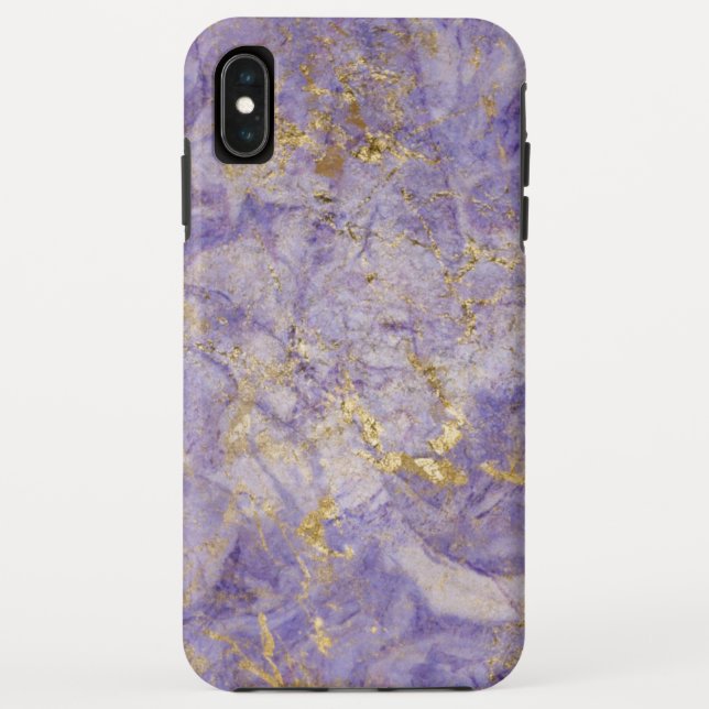 Coques Case-Mate iPhone Marbre violet pourpre d'or (Dos)