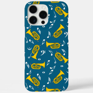 Coques iPhone 16 Pro Max Marching Baritone Music Notes Bass Clefs
