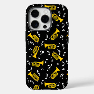 Coques iPhone 16 Pro Marching Baritone Music Notes Bass Clefs