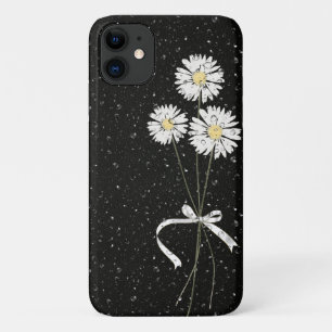 Case-Mate iPhone Case marguerites blanches avec gouttes de pluie sur noi