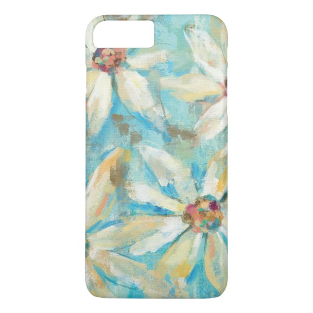 Coques Case-Mate iPhone Marguerites blanches sur le bleu (Dos)