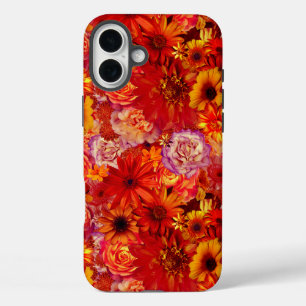 iPhone 16 Plus Case Marguerites d'un rouge ardent riches de bouquet