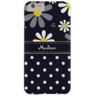 Marguerites Girly et pois de mod avec le nom