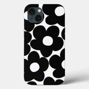 Case-Mate iPhone Case Marguerites noires et blanches rétro #1 #décoratio