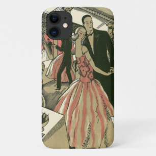 Coque iPhone 11 Mariage Art Déco Vintage, Première Danse des Jeune