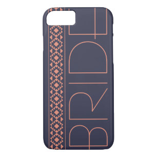 Coque Case-Mate Pour iPhone Mariage bleu marine et corail mariage iPhone 8/7 C