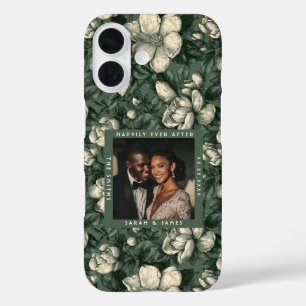 Coque Pour iPhone 16 Mariage de Fleurs Sauvages sur le Thème des Garden