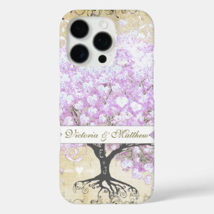 Coques iPhone 16 Pro Mariage Vintage d'oiseaux de l'arbre de la feuille