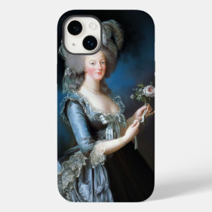 Coque Pour iPhone 14 Plus Marie Antoinette avec un rose