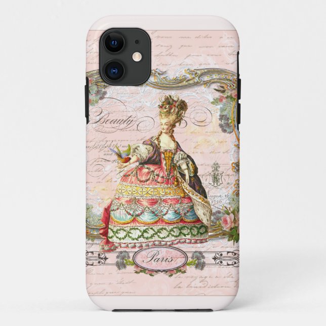 Coques Case-Mate iPhone Marie Antoinette en rose (Dos)