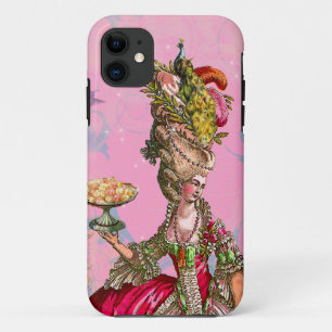 Coque iPhone 11 Marie Antoinette et Peacock