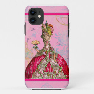 Coque iPhone 11 Marie Antoinette et Peacock