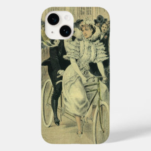 Coques Pour iPhone Mariés à bicyclette de mariage victorien