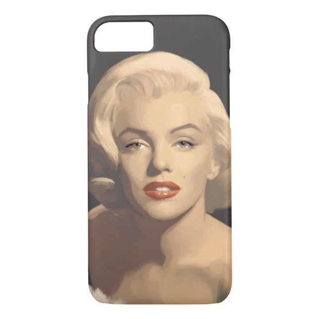 Coques Case-Mate iPhone Marilyn grise graphique (Dos)