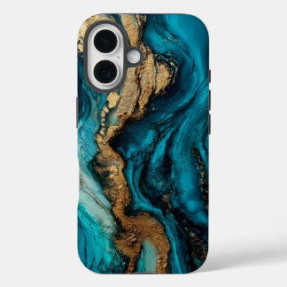 Coque Pour iPhone 16 Marine abstraite