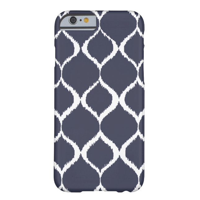 Coques Case-Mate iPhone Marine Blue Geometry Ikat Tribal Print Motif (Dos)