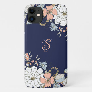 Case-Mate iPhone Case Marine Blush Pink Floral Personnalisé