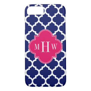 Case-Mate iPhone Case Marine Whats Marocain #5 Framboise 3 Monogramme in