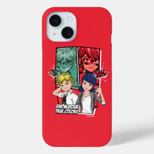 Coque Pour iPhone 15 Marinette comique miqueuse & Adrien Véritables Cou