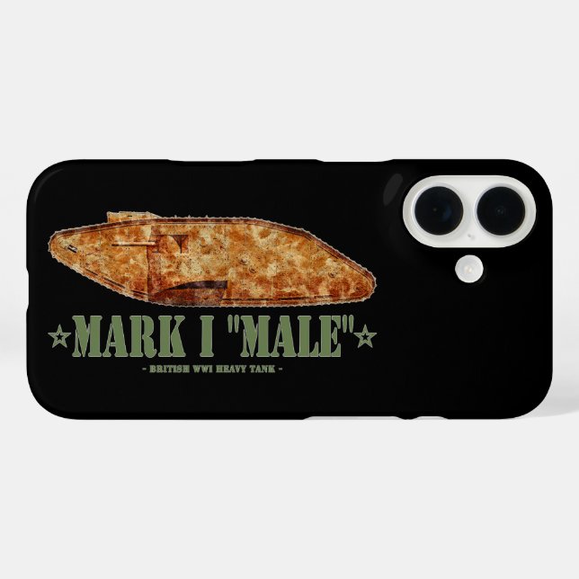 Coques Case-Mate iPhone Mark I Homme Guerre mondiale Première Guerre mondi (Verso (horizontal))