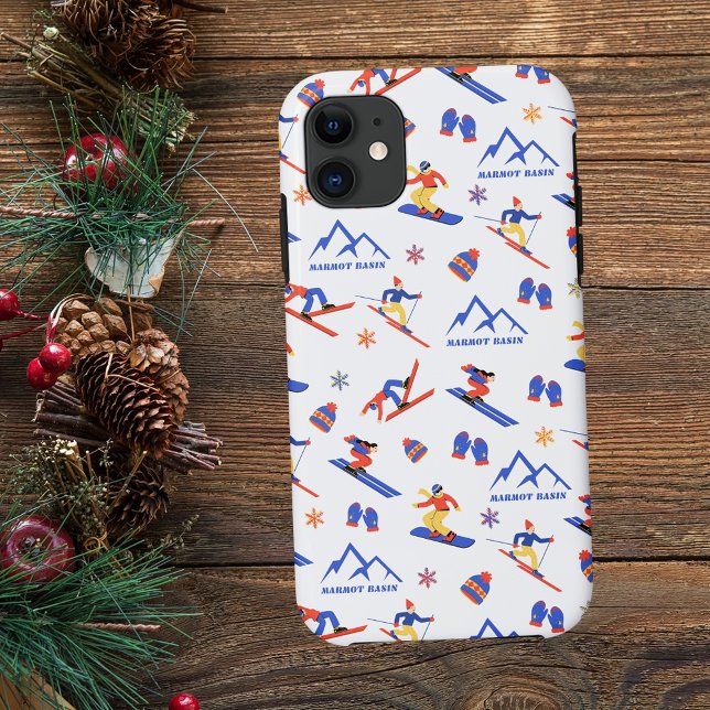 Coques Case-Mate iPhone Marmot Basin Alberta Ski Snowboard Motif (Marmot Basin Alberta ski snowboard winter snow vacation christmas holidays iphone case)