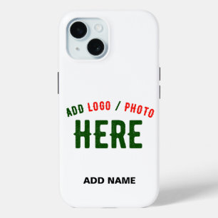 COQUE POUR iPhone 15 MARQUE BLANCHE MODERNE ET PERSONNALISABLE VÉRIFIÉE